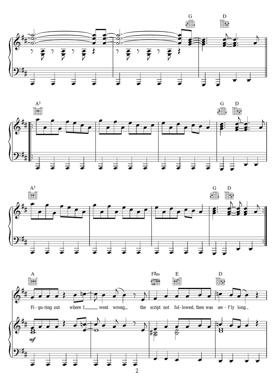 Looking Up Looking Up Piano, Vocal scores gallery preview page 2