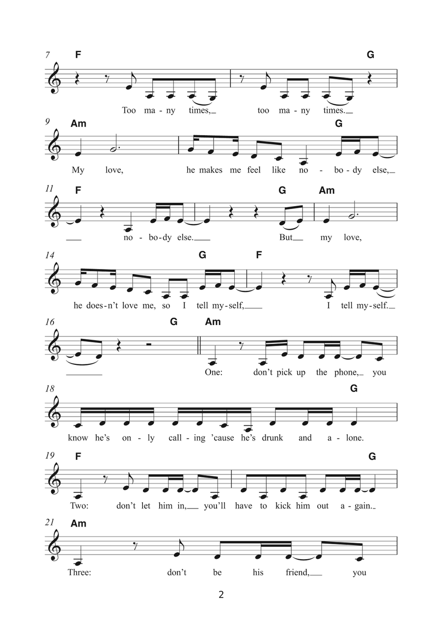 New Rules New Rules Ukulele scores gallery preview page 2
