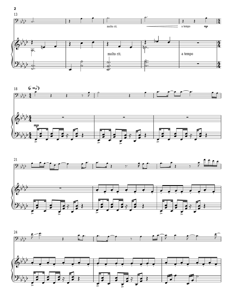 Hello/Lacrimosa Hello/Lacrimosa Piano scores gallery preview page 2