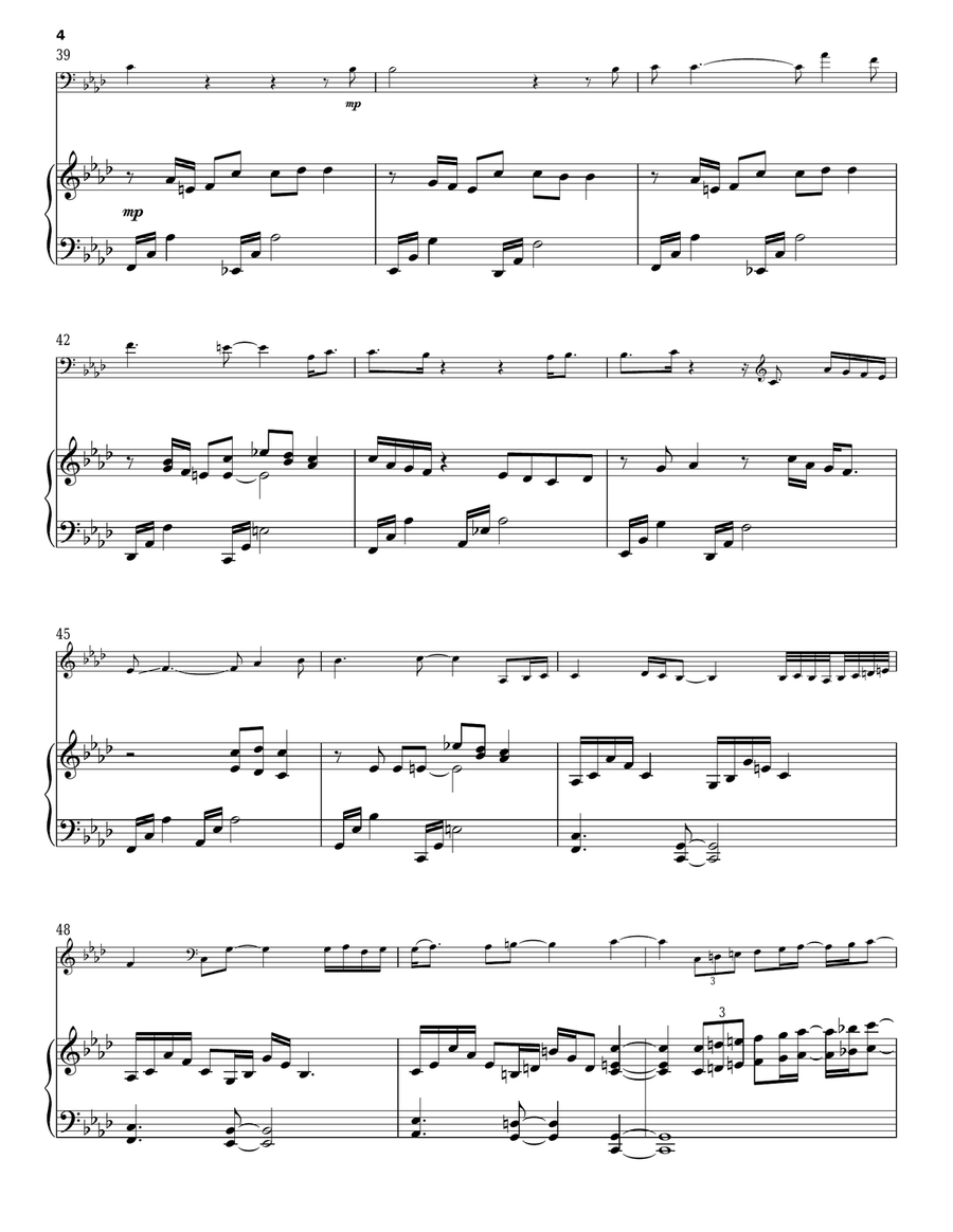 Hello/Lacrimosa Hello/Lacrimosa Piano scores gallery preview page 4