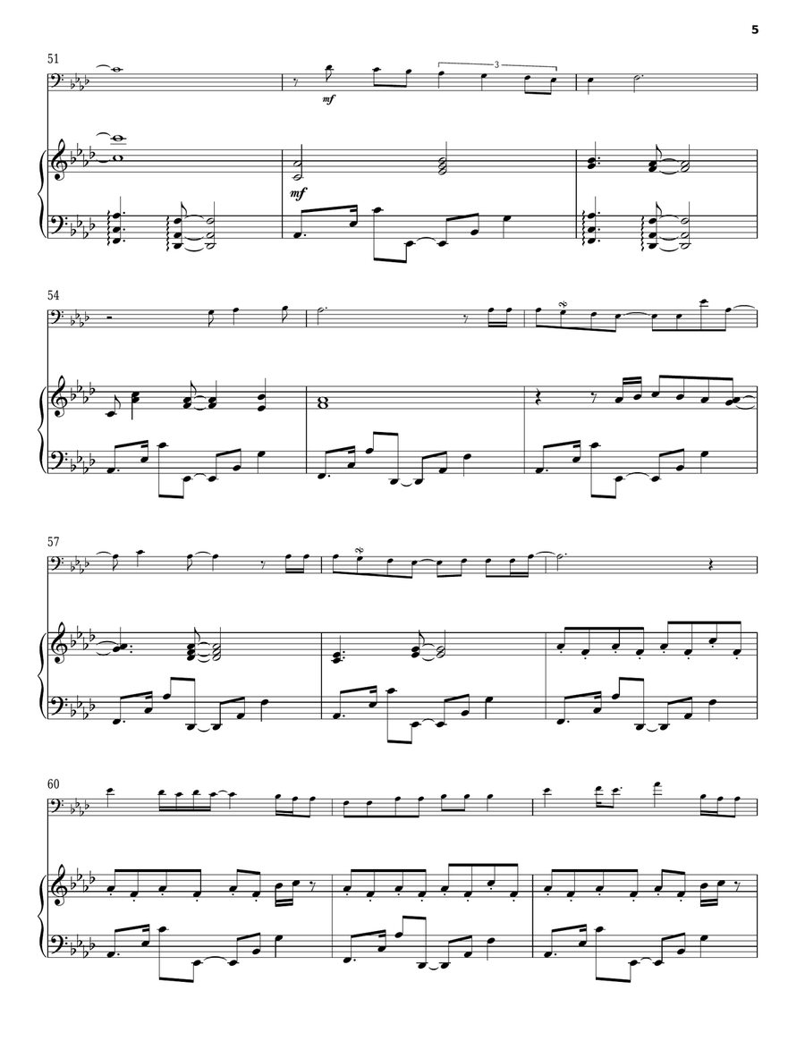 Hello/Lacrimosa Hello/Lacrimosa Piano scores gallery preview page 5