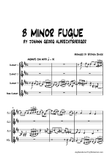 B Minor Fugue by Johann Georg Albrechtsberger for Clarinet Quartet.