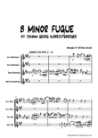 B Minor Fugue by Johann Georg Albrechtsberger for Saxophone Quartet.