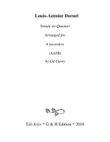 Sonate en quatuor (arrangement for 4 recorders)
