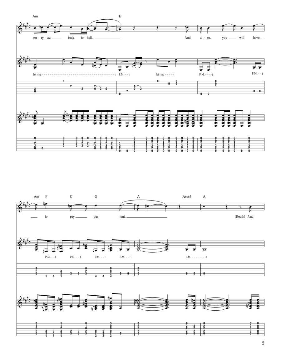 Beelzeboss (The Final Showdown) Acoustic Guitar scores gallery preview page 5