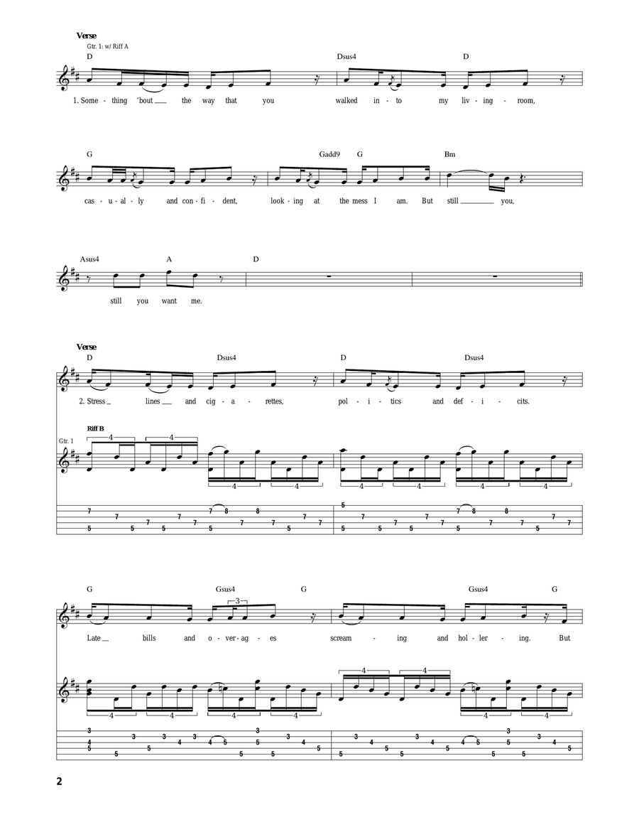 Next To Me Next To Me Acoustic Guitar scores gallery preview page 2