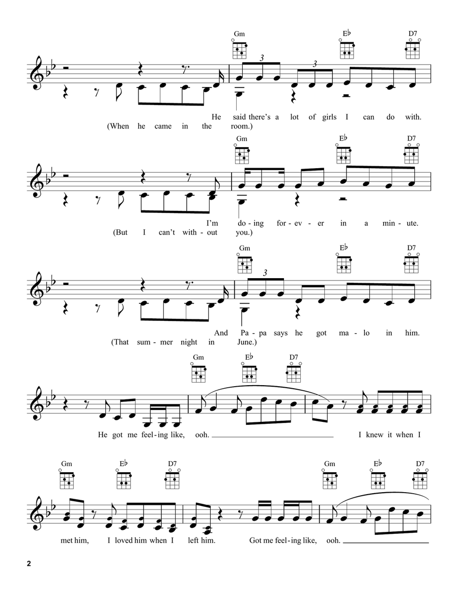 Havana Havana Ukulele scores gallery preview page 2