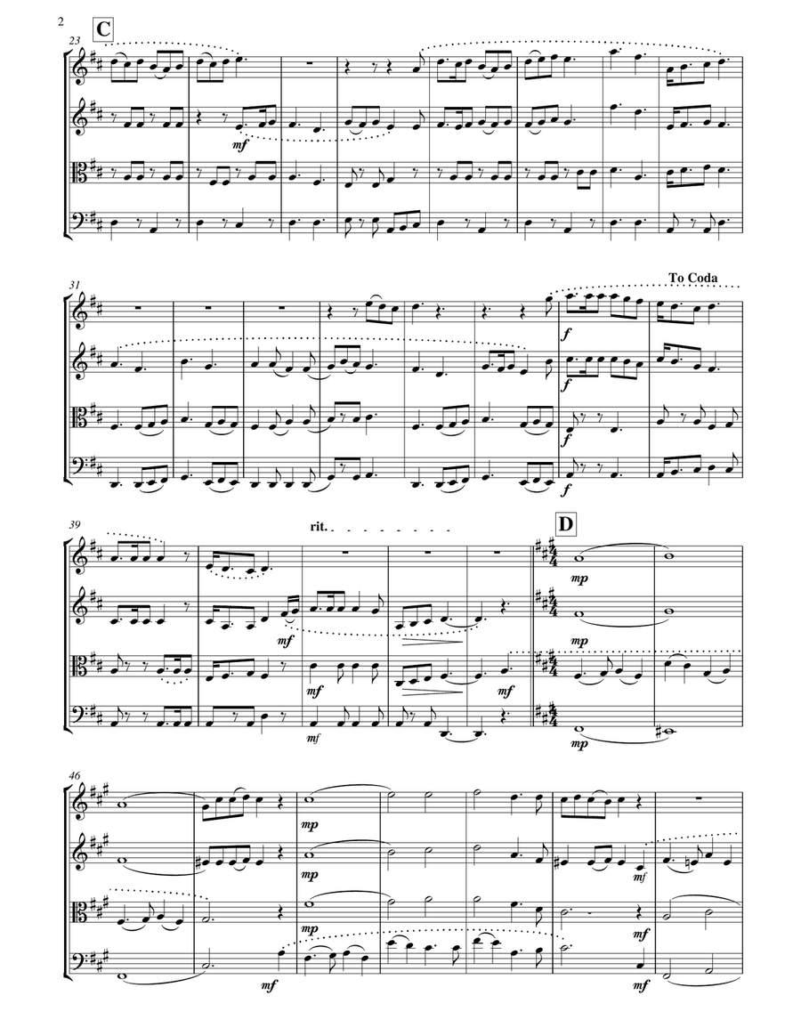 Storm Bay Shanty String Quartet scores gallery preview page 3
