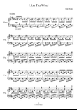 I Am The Wind - piano solo (Grade 5 standard)