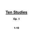 Ten preludes for piano