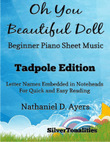 Oh You Beautiful Doll Beginner Piano Sheet Music 2nd Edition mini preview
