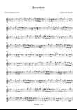 Jerusalem Bb Tenor Saxophone Score