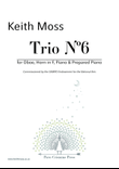 Trio Nº6 - for Oboe, Horn, Piano & Prepared Piano
