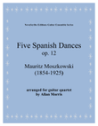 Five Spanish Dances op. 12 arr. for guitar quartet