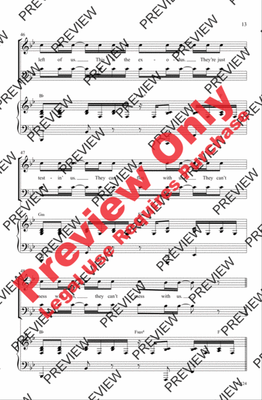 One Foot One Foot 3-Part scores gallery preview page 12