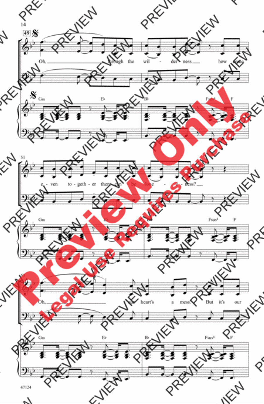 One Foot One Foot 3-Part scores gallery preview page 13