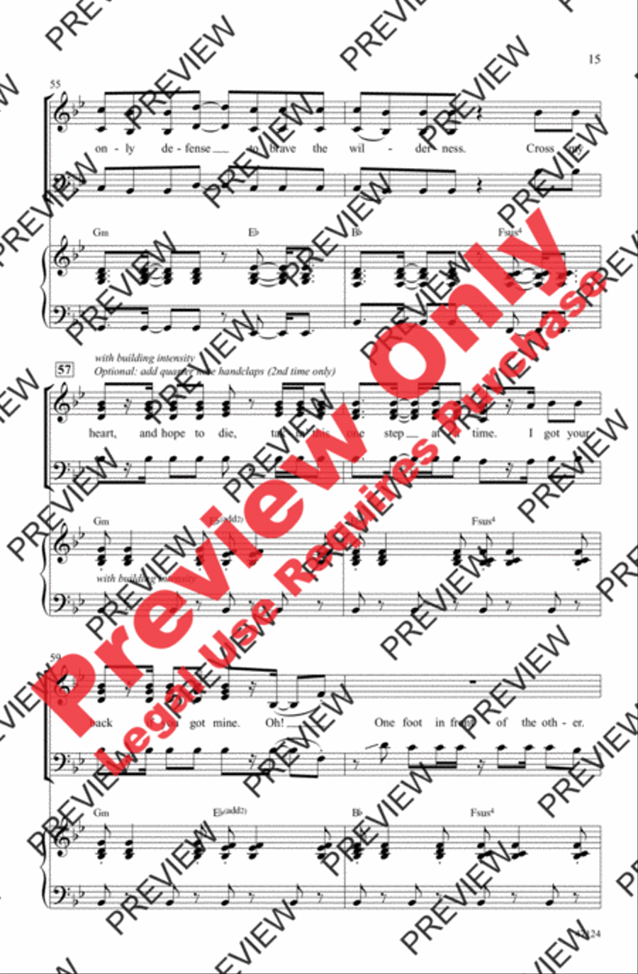 One Foot One Foot 3-Part scores gallery preview page 14
