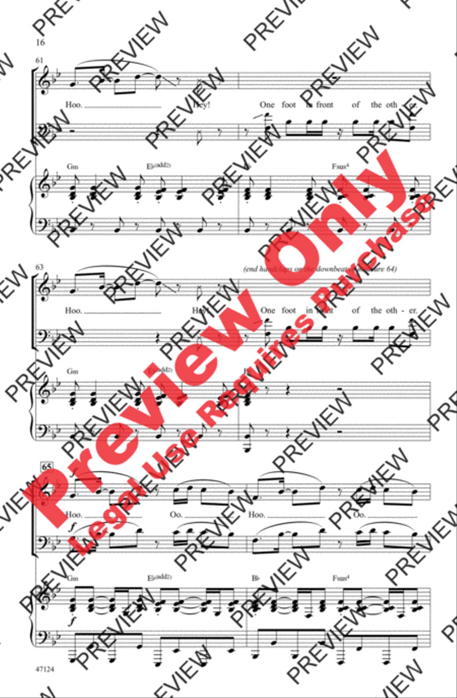 One Foot One Foot 3-Part scores gallery preview page 15