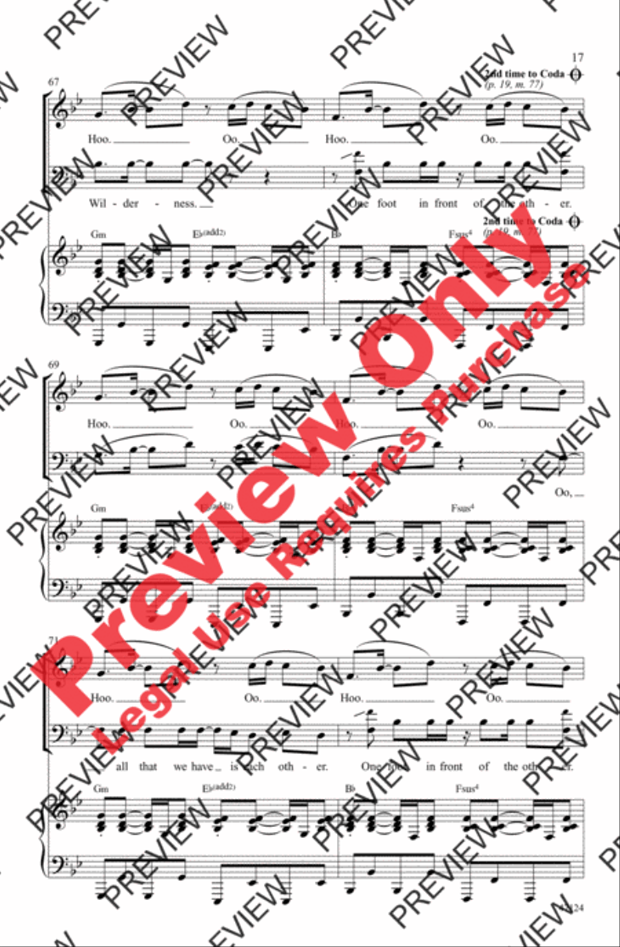 One Foot One Foot 3-Part scores gallery preview page 16