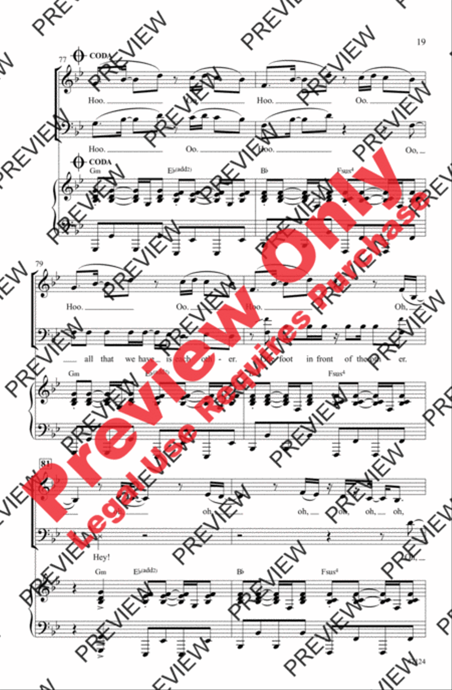 One Foot One Foot 3-Part scores gallery preview page 18