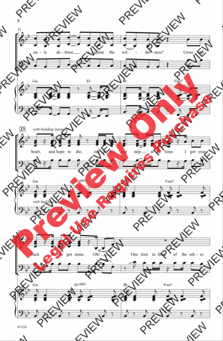 One Foot One Foot 3-Part scores gallery preview page 7