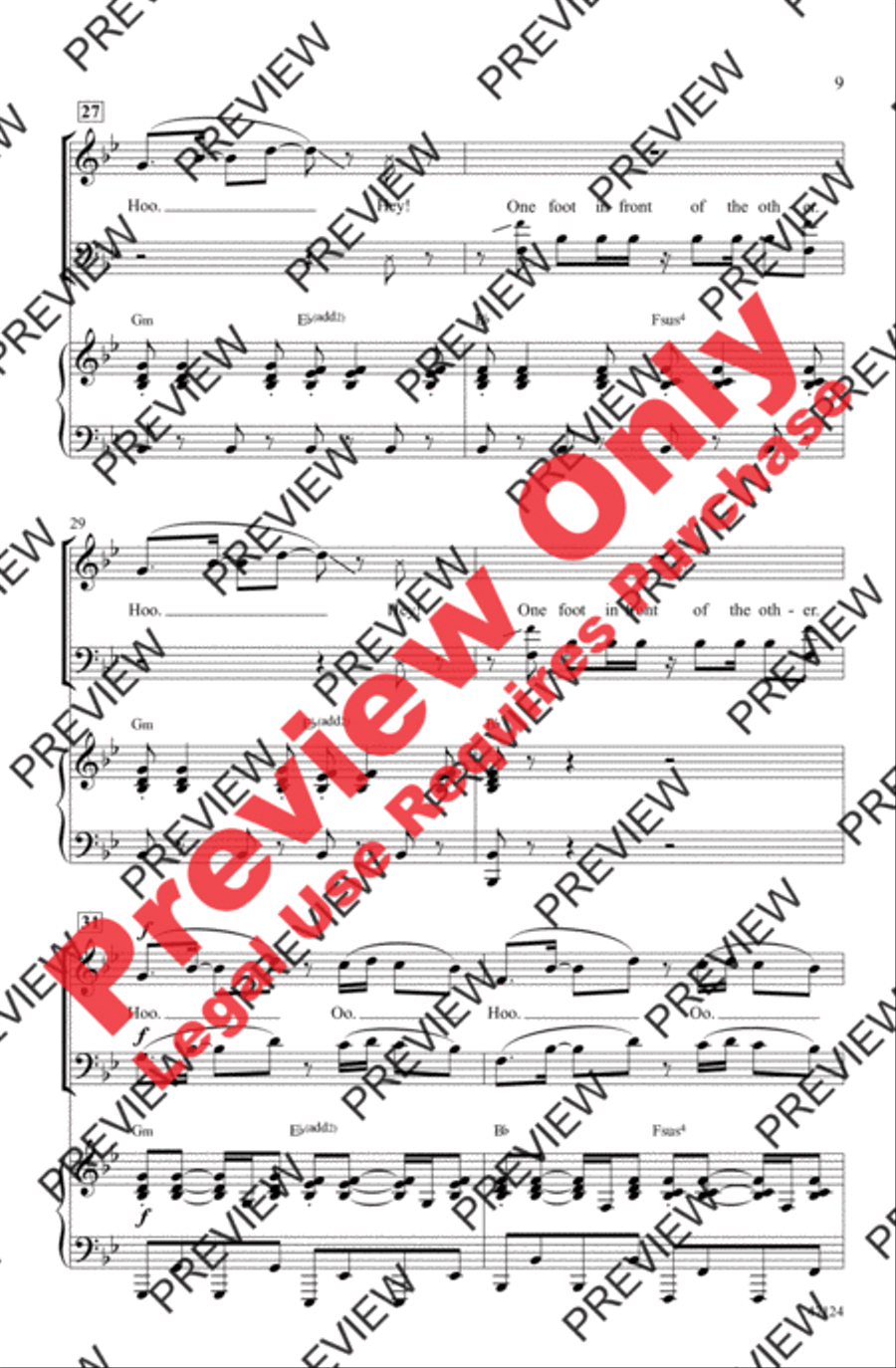 One Foot One Foot 3-Part scores gallery preview page 8