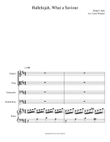 Hallelujah, What a Saviour Piano Quintet