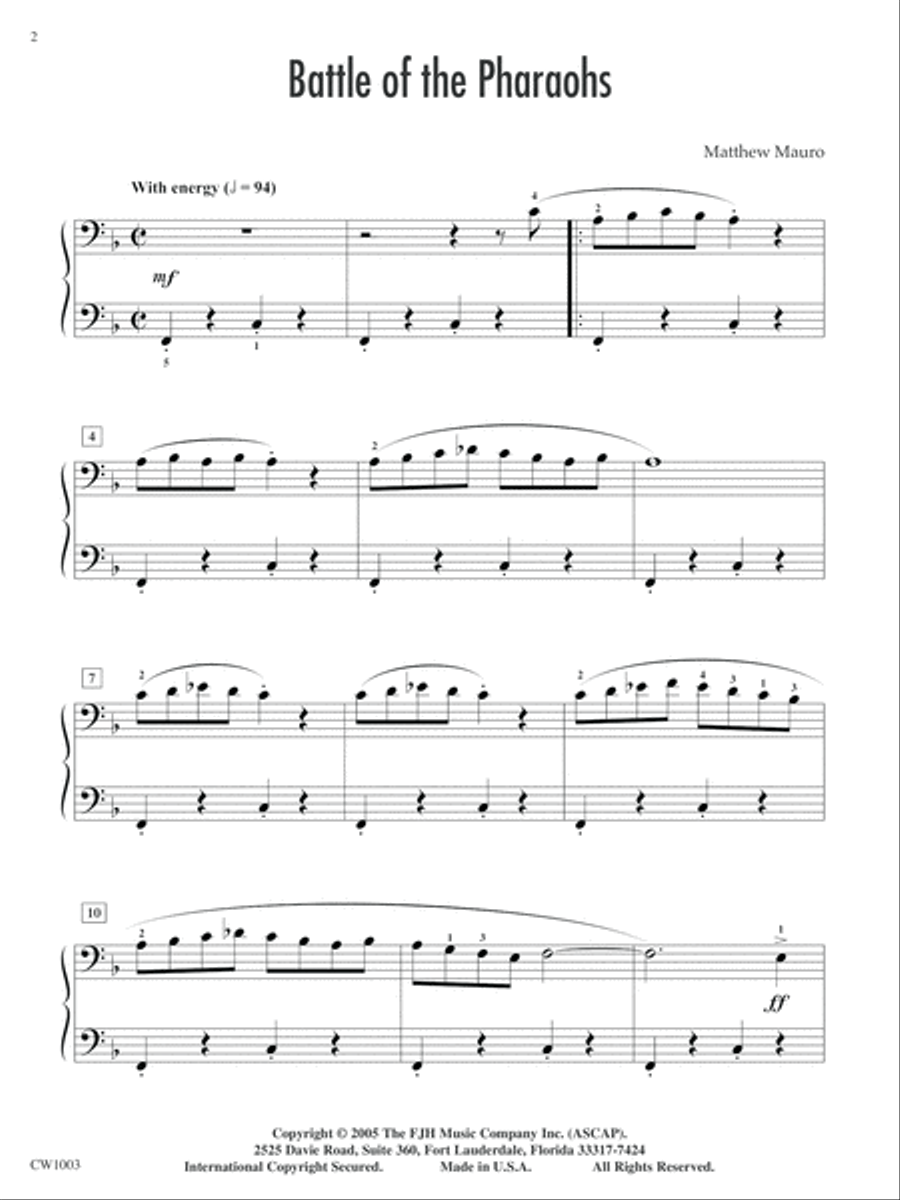 Battle of the Pharaohs Piano Method scores gallery preview page 2