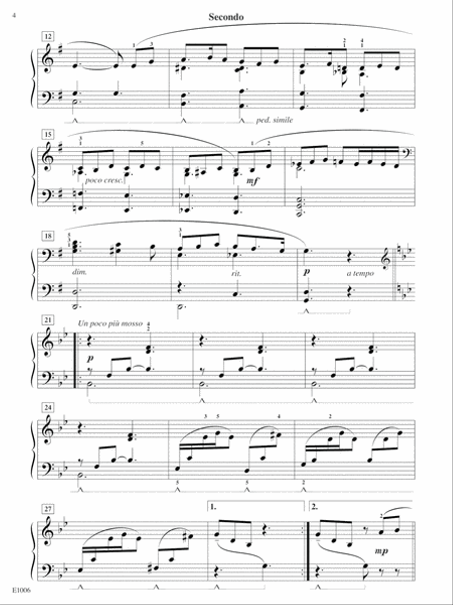The Young Prince and Princess from Rimsky-Korsakov's Scheherazade 1 Piano, 4-Hands scores gallery preview page 4