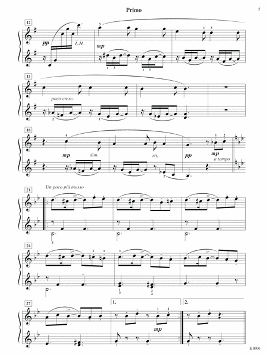 The Young Prince and Princess from Rimsky-Korsakov's Scheherazade 1 Piano, 4-Hands scores gallery preview page 5