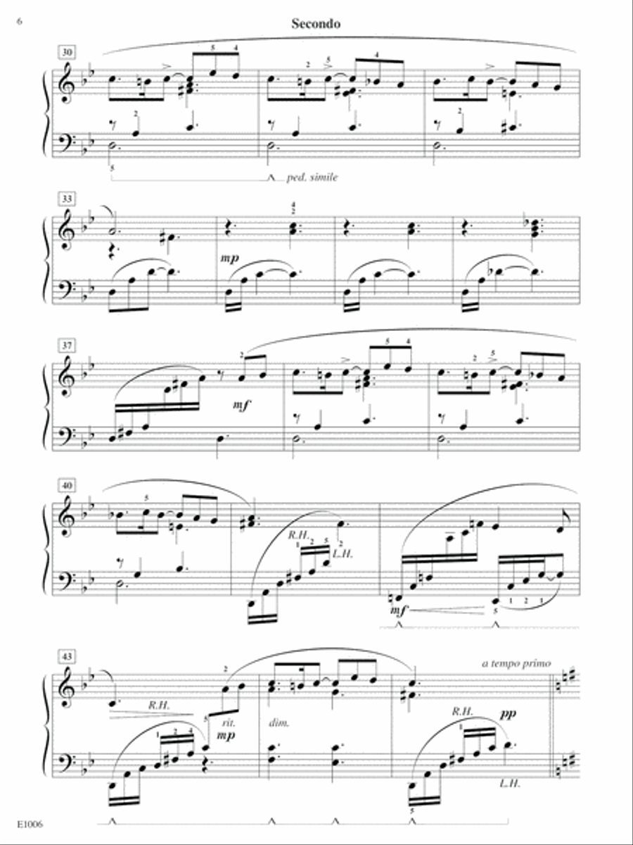 The Young Prince and Princess from Rimsky-Korsakov's Scheherazade 1 Piano, 4-Hands scores gallery preview page 6