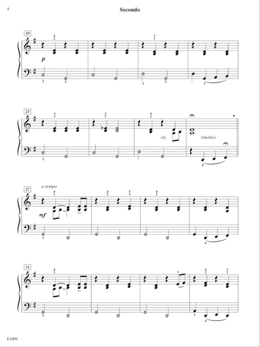 Bluegrass Bounce Easy Piano scores gallery preview page 4