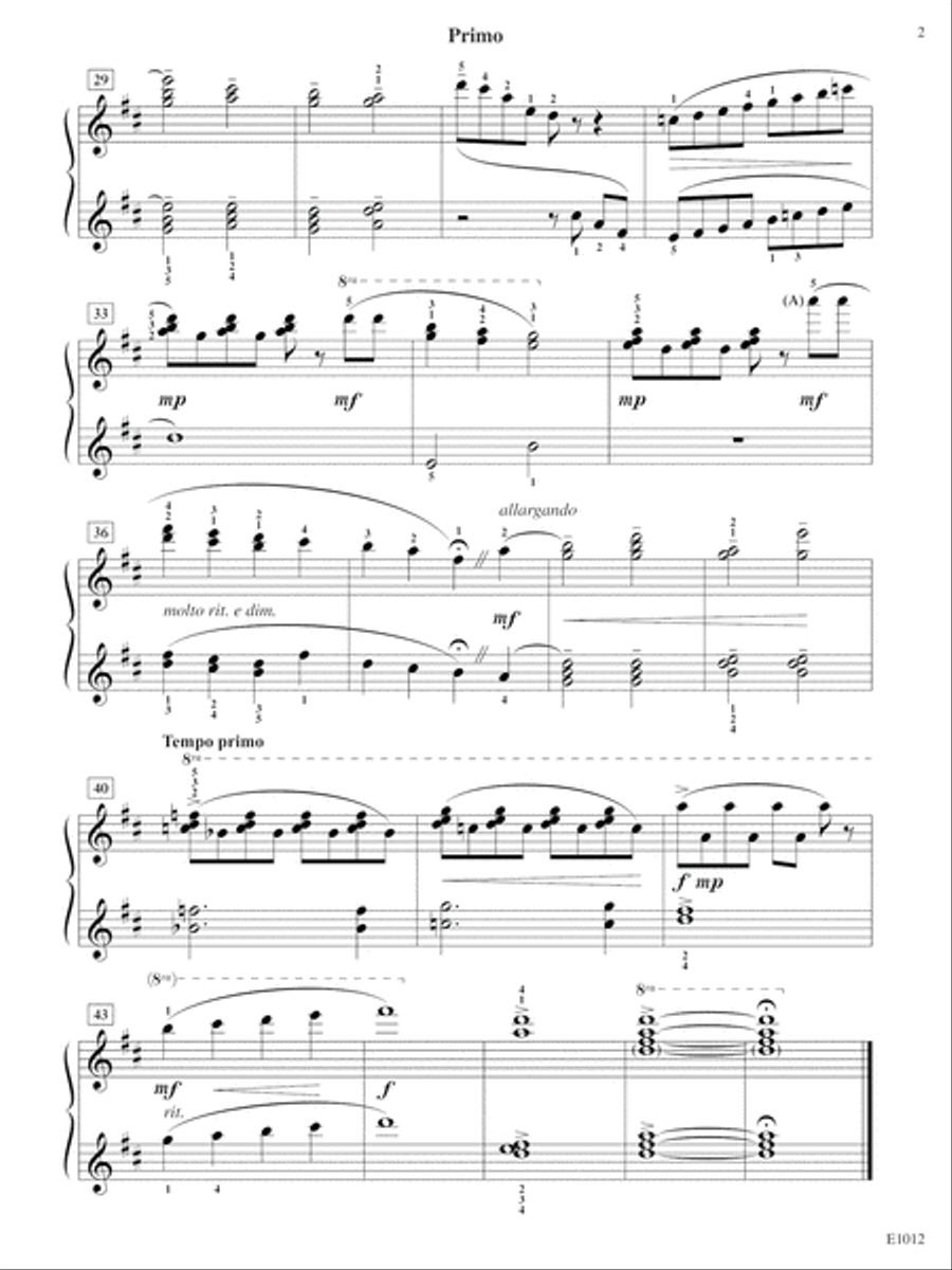 America, the Beautiful 1 Piano, 4-Hands scores gallery preview page 2