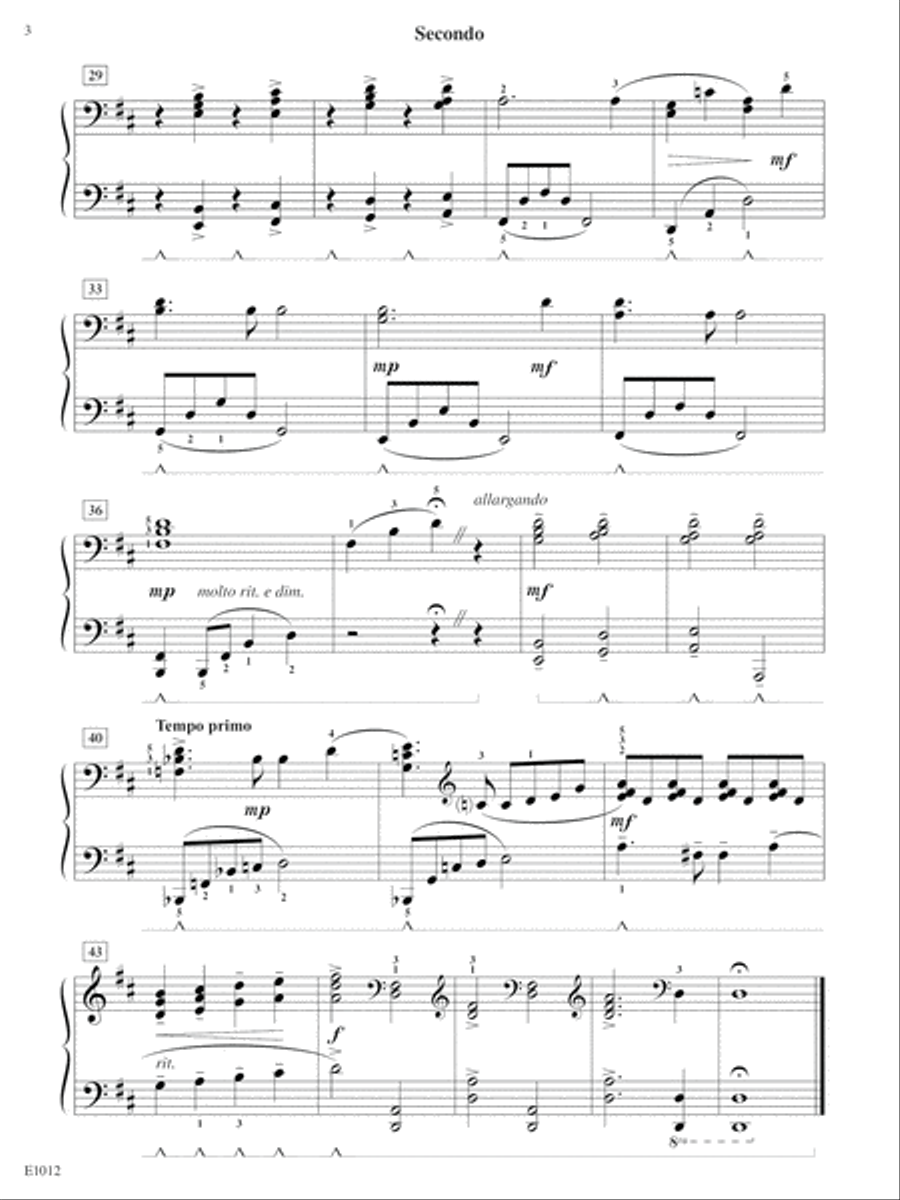 America, the Beautiful 1 Piano, 4-Hands scores gallery preview page 3