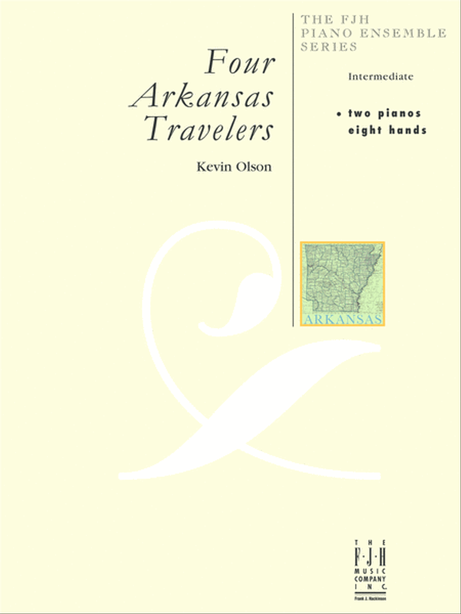 Four Arkansas Travelers (2 piano - 8 hand) Piano scores gallery preview page 1