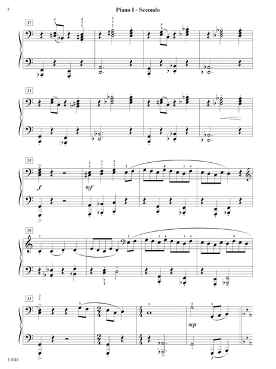 Four Arkansas Travelers (2 piano - 8 hand) Piano scores gallery preview page 4