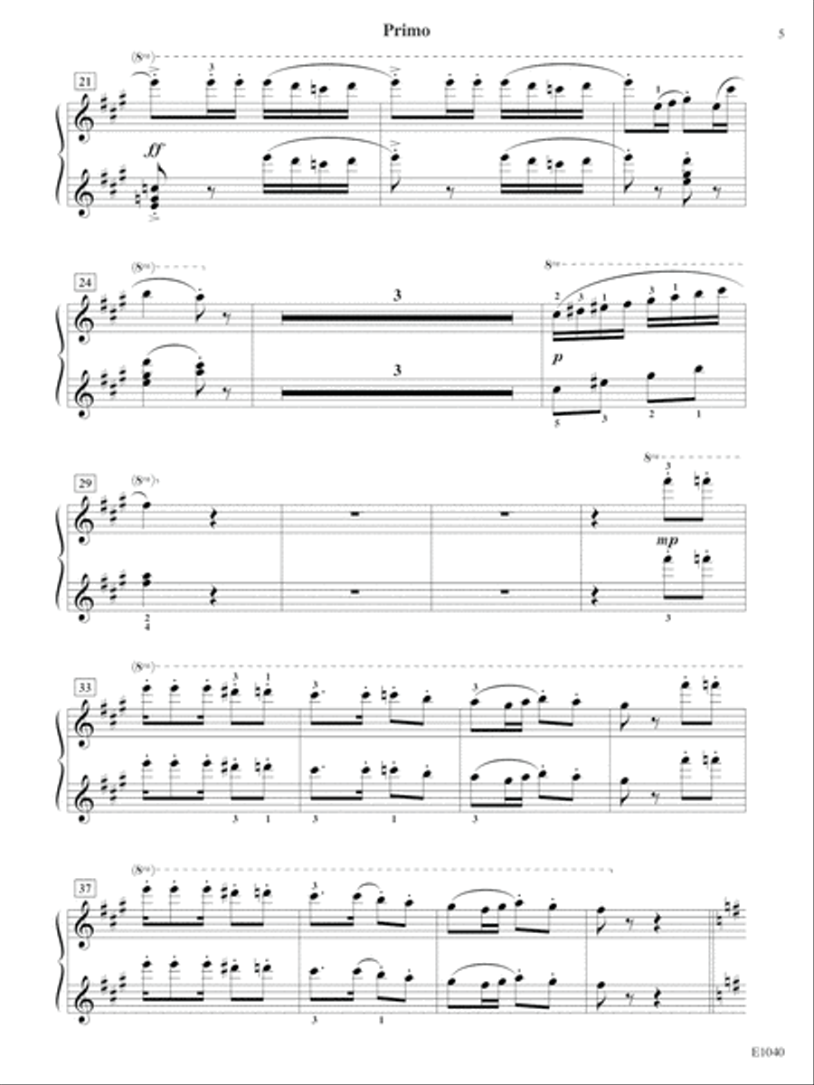 A Carmen Celebration Piano Duet scores gallery preview page 5