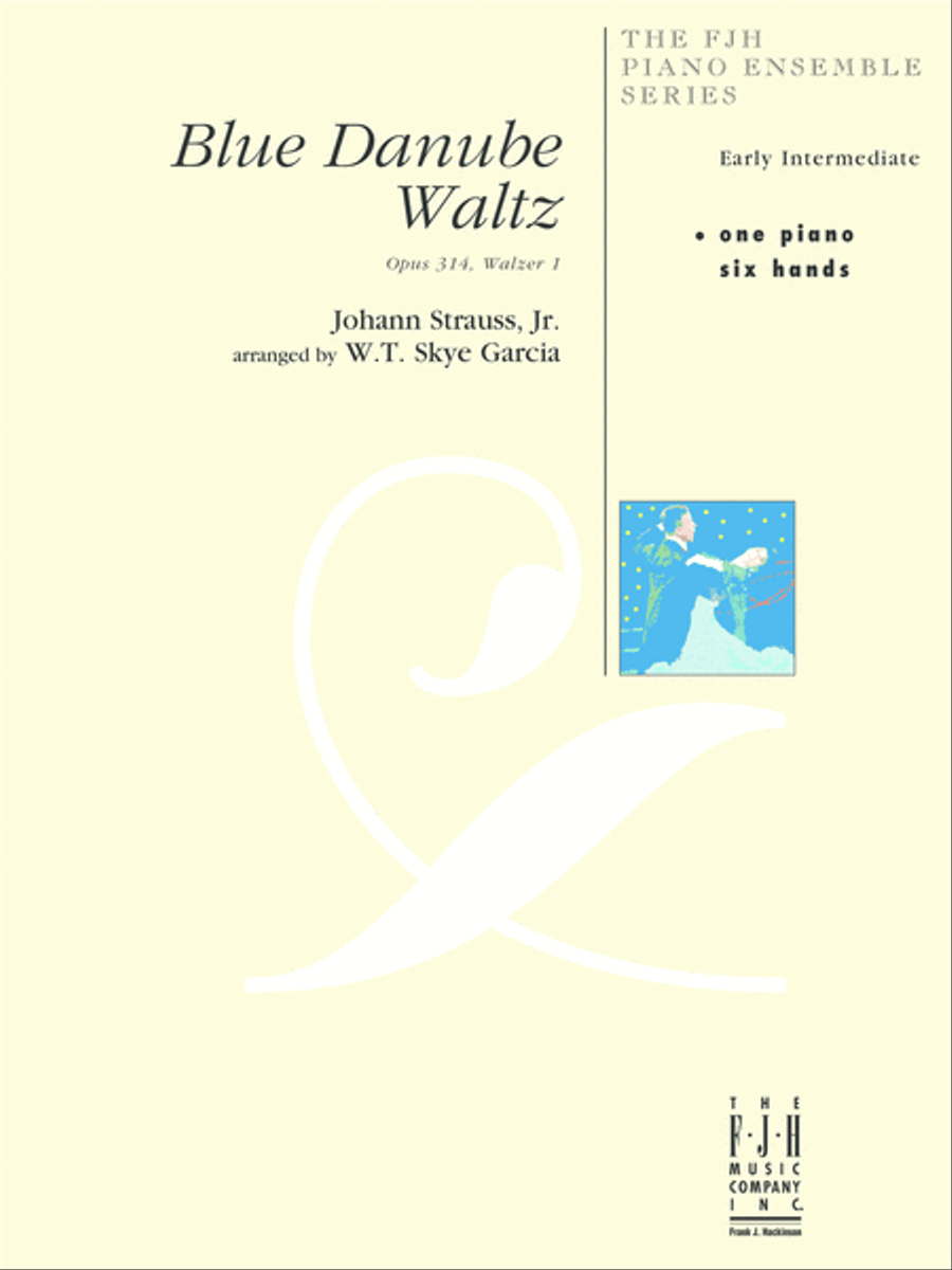 Blue Danube Waltz Piano scores gallery preview page 1
