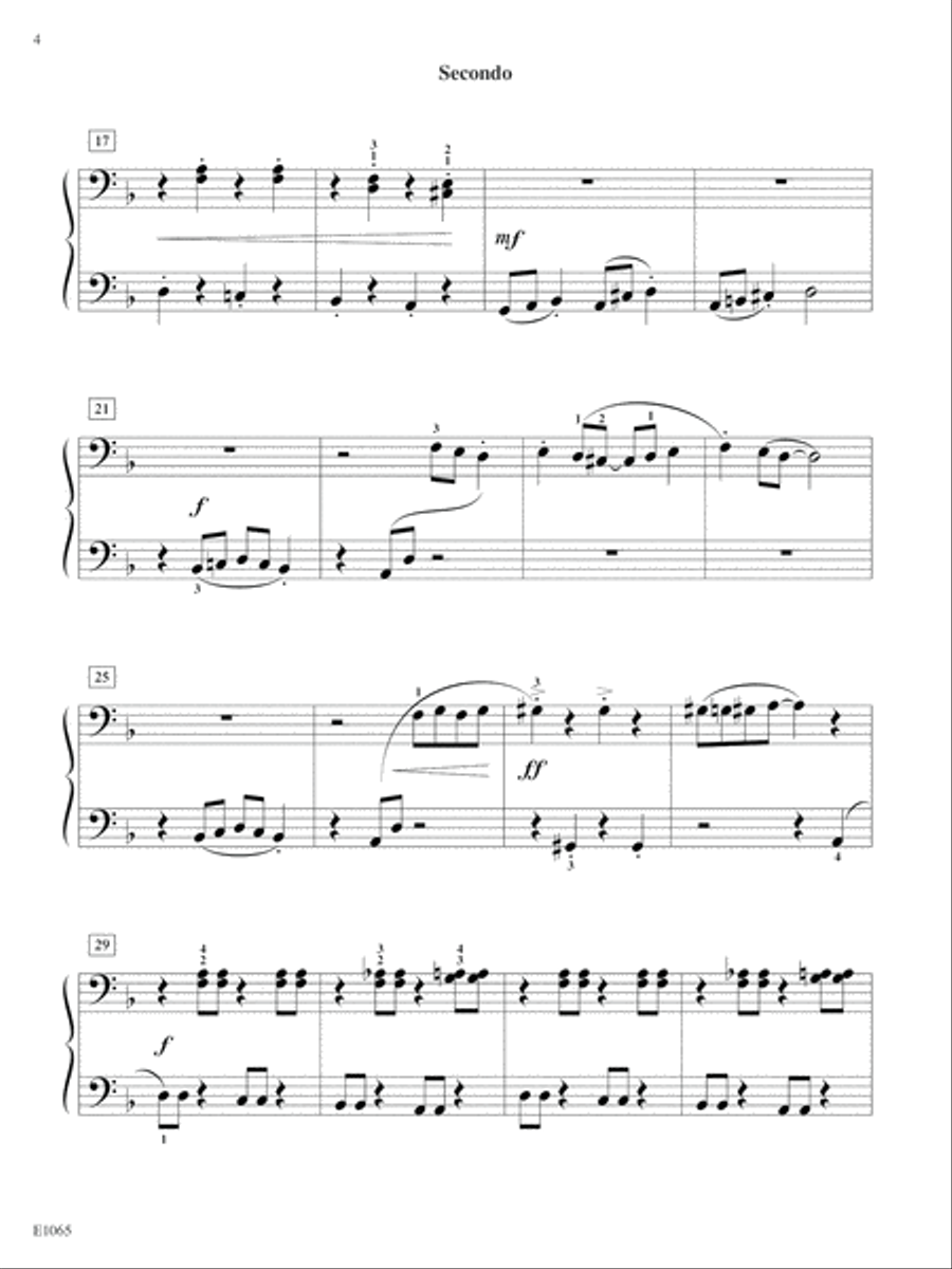 Sneaky Fox Boogie Piano Duet scores gallery preview page 4