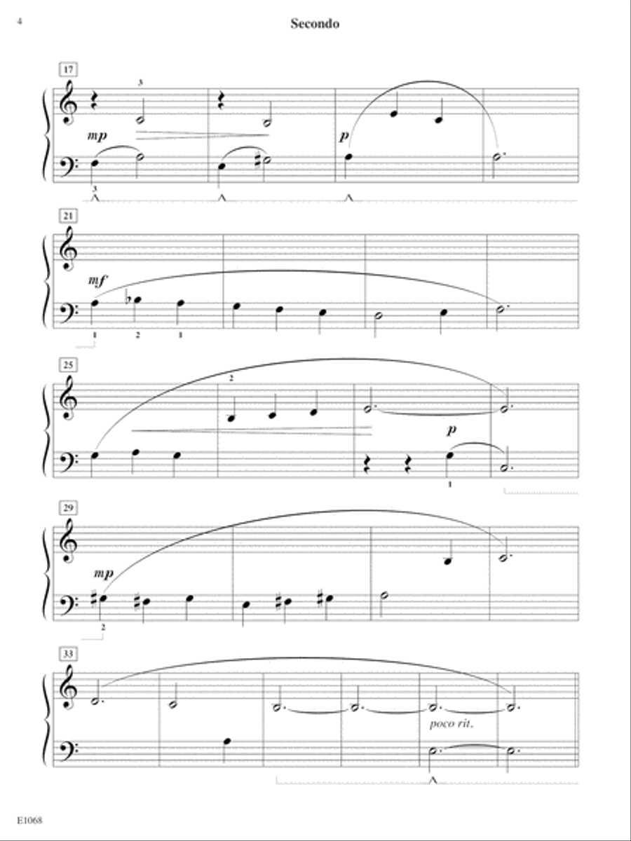 Floating in the Clouds Easy Piano scores gallery preview page 4