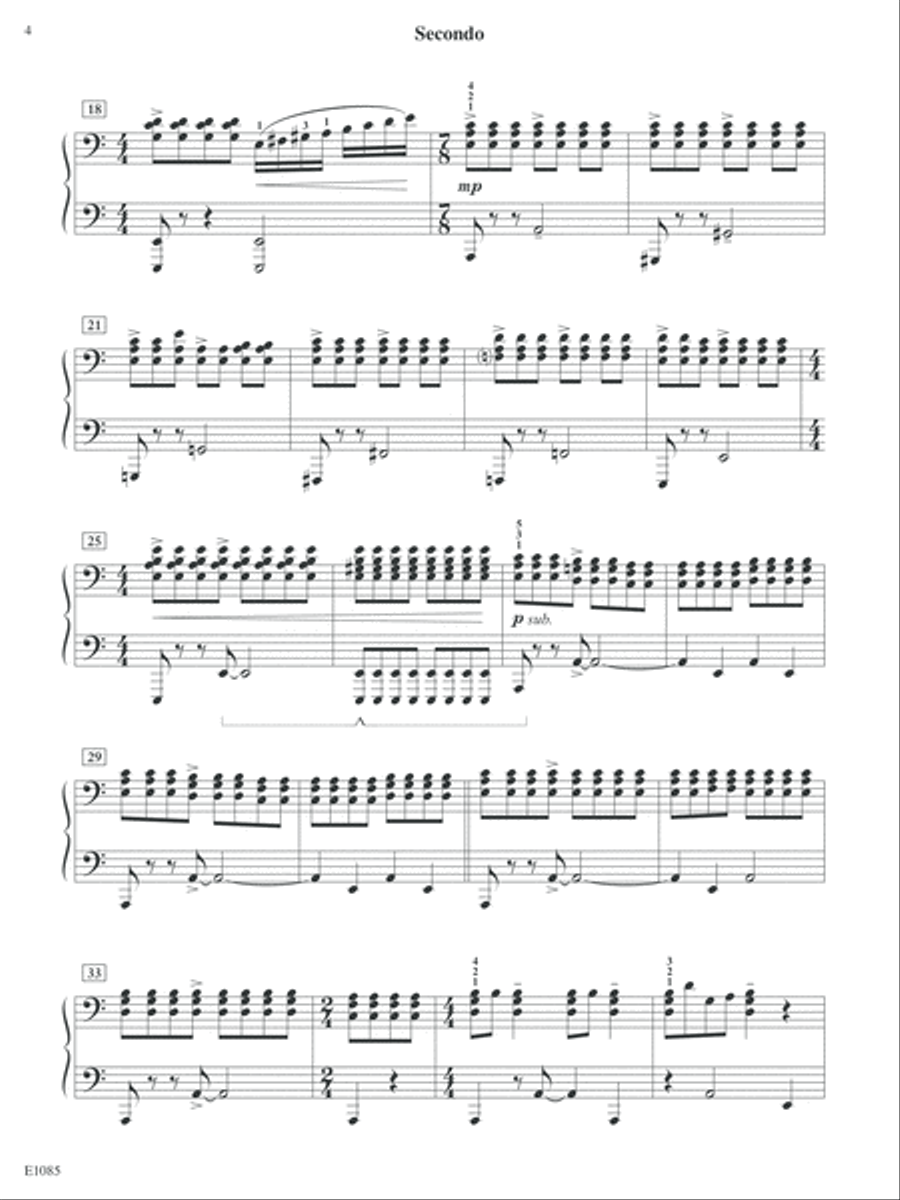 Santa's Wild Ride Piano Duet scores gallery preview page 4