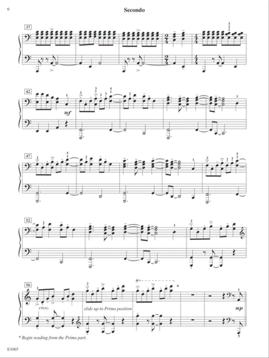 Santa's Wild Ride Piano Duet scores gallery preview page 6