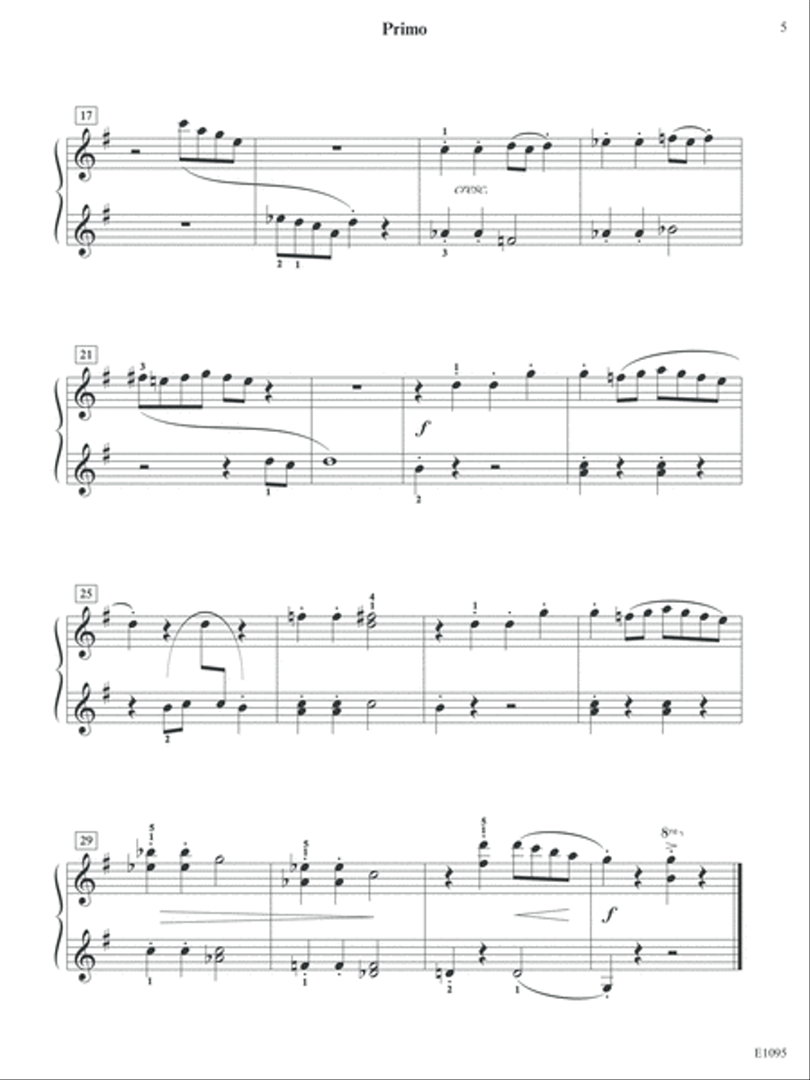 The Lone Star Suite Piano Duet scores gallery preview page 5