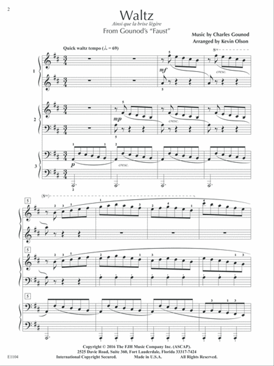 Waltz Piano scores gallery preview page 2