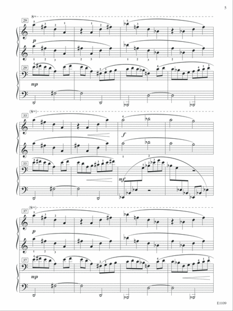 Sailing The West Wind Piano scores gallery preview page 5