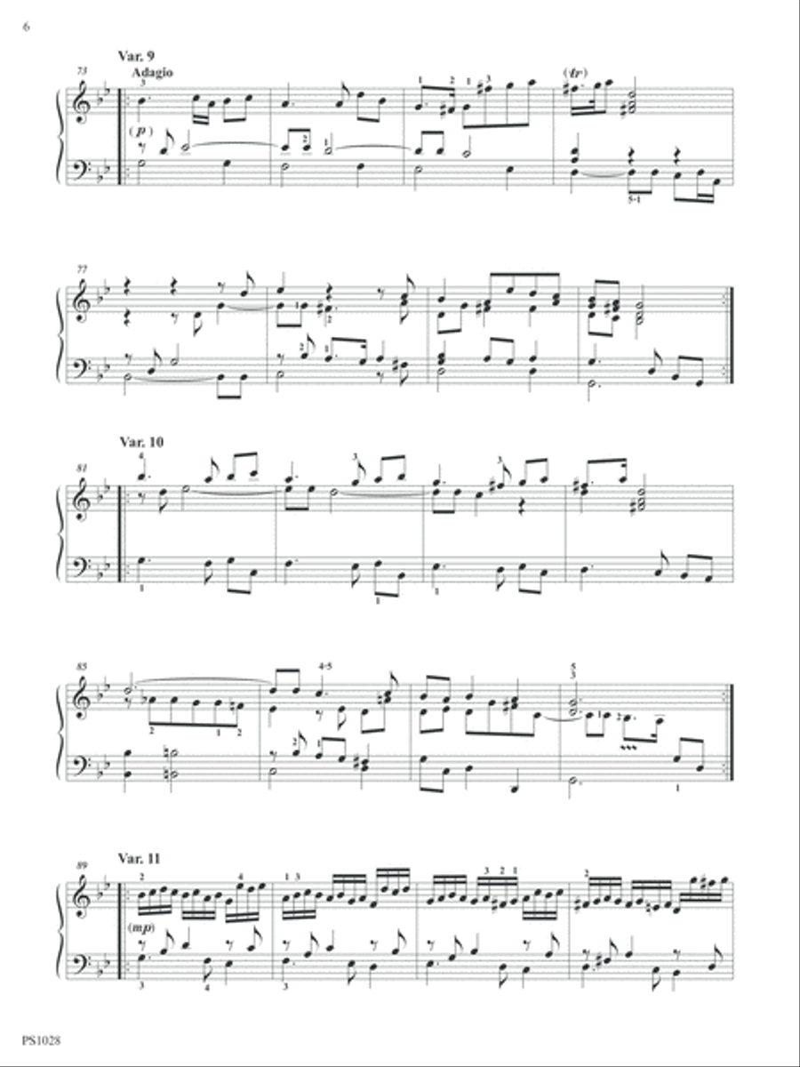 Chaconne in G Major, G 229 Piano Solo scores gallery preview page 6