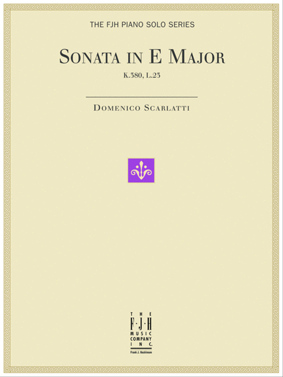 Sonata in E Major, K.380, L.23 Trumpet scores gallery preview page 1