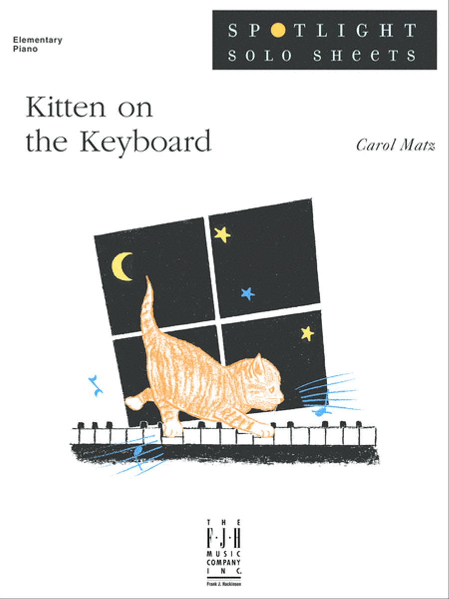 Kitten on the Keyboard Easy Piano scores gallery preview page 1
