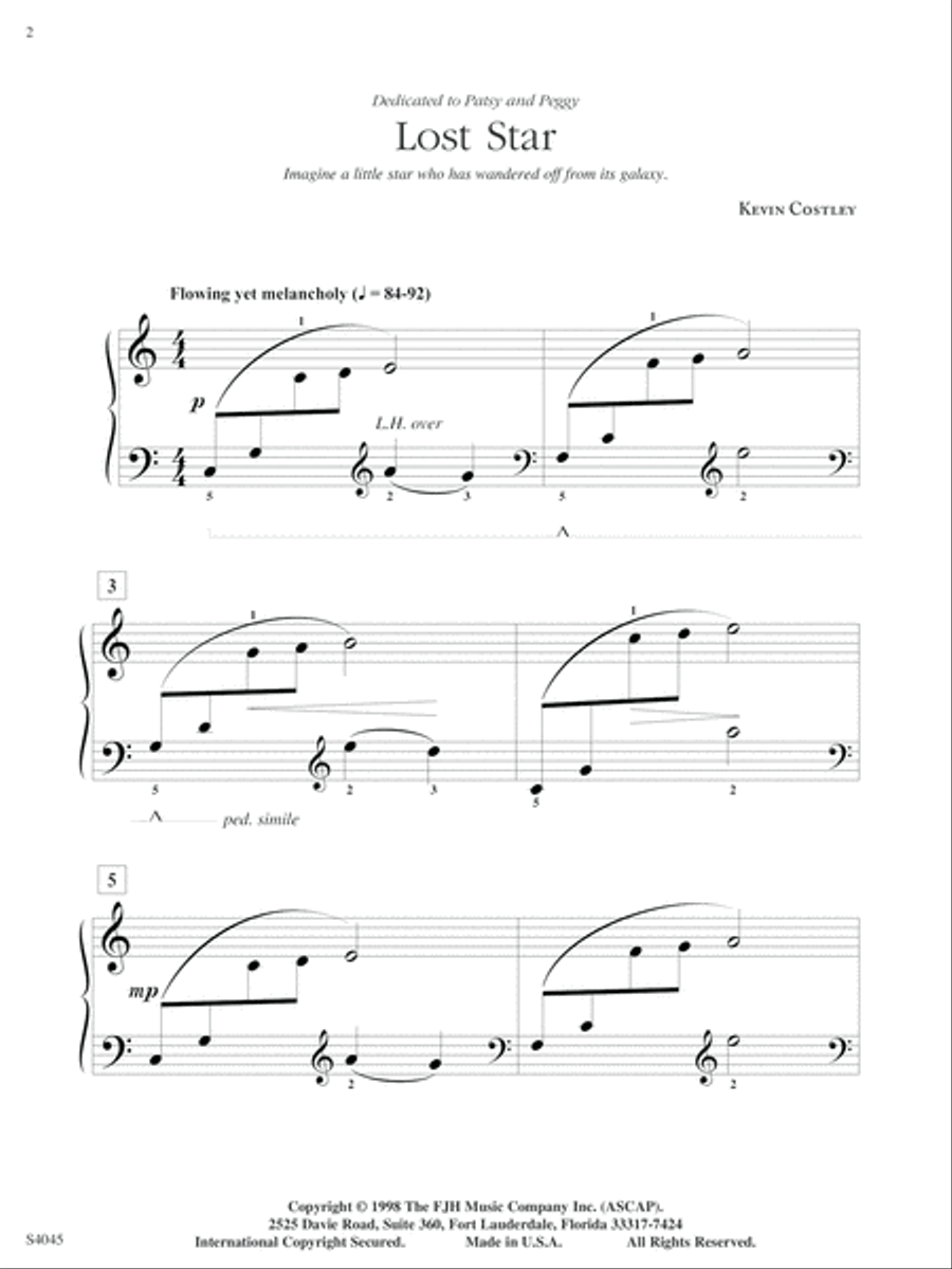 Lost Star Piano Solo scores gallery preview page 2