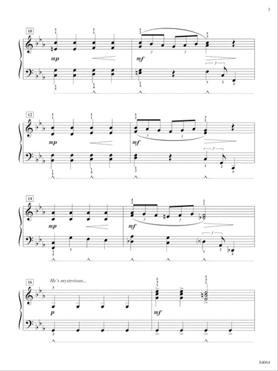 Phantom of the Haunted House Piano Solo scores gallery preview page 3